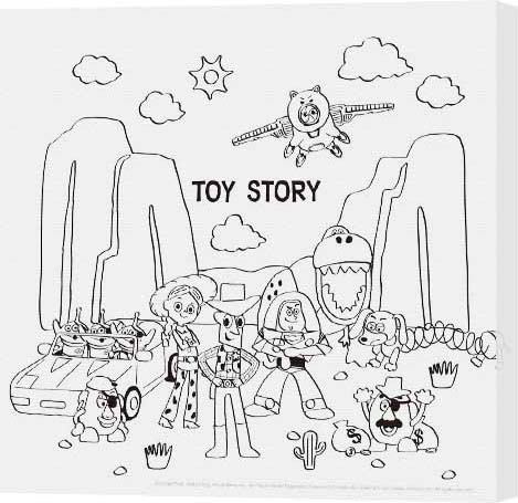 ディズニーアートキャンバスパネル L トイ・ストーリー2|アート