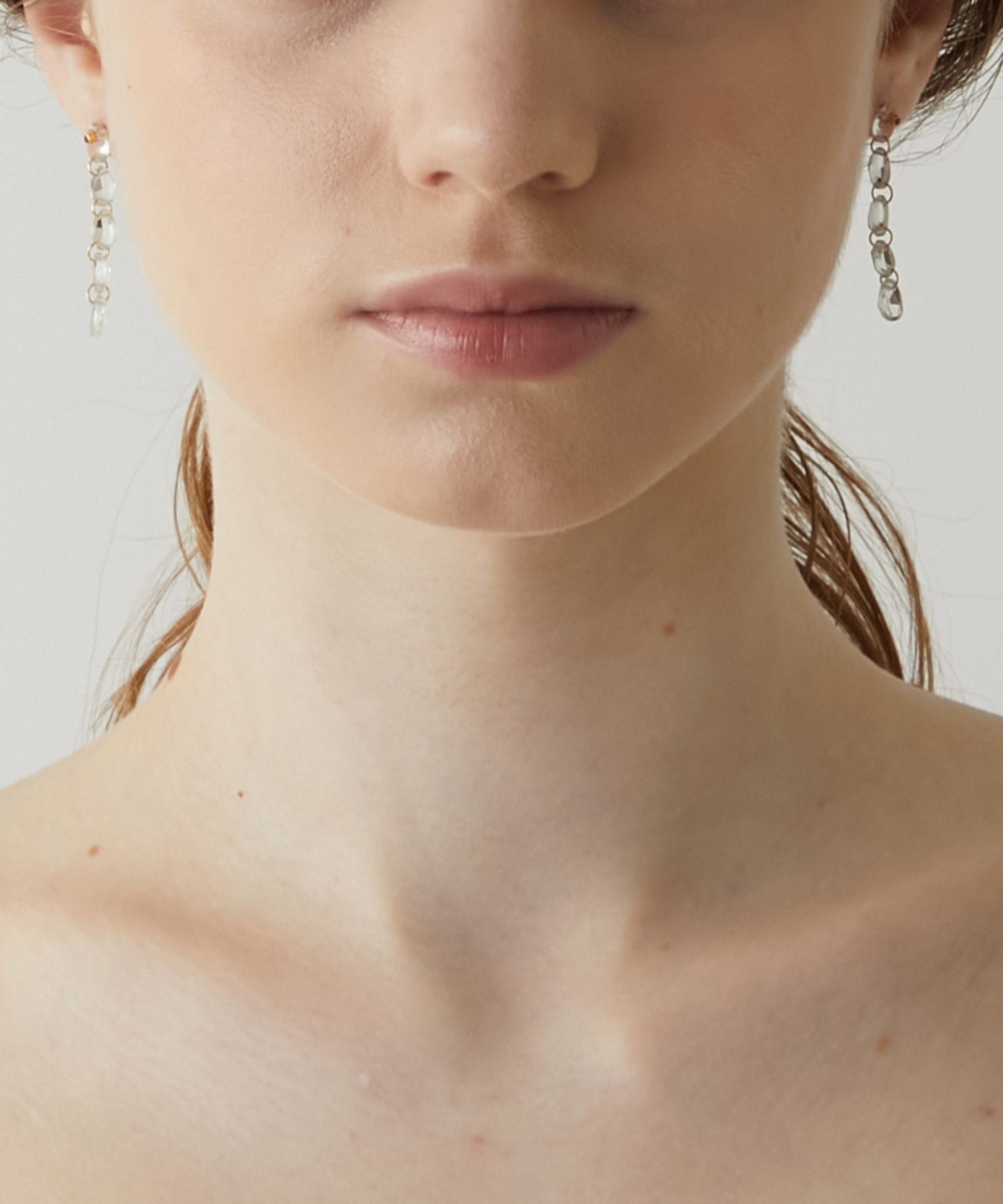 eden] green amethyst tear drops pierced earring｜ARTIDA OUD（アル