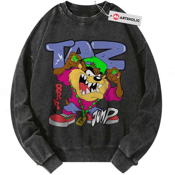 Tasmanian Devil Sweatshirt, Looney Tunes Sweatshirt, Cartoon