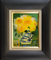 清原啓一 「黄薔薇」 油彩0号｜【Arts Ship】のむら画廊