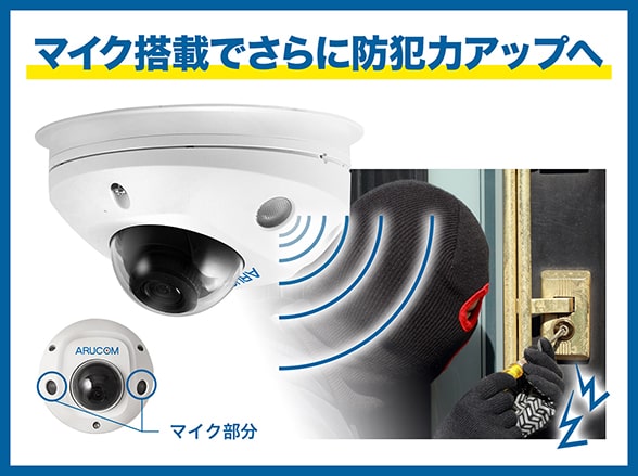 RD-CI507 220万画素マイク搭載屋外防滴IPネットワークカメラ: 販売終了