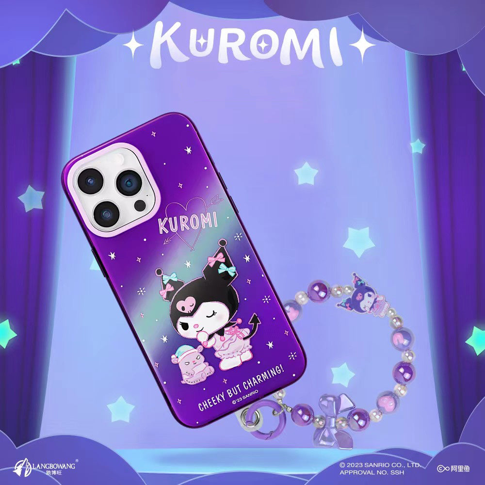 Kuromi Good Night Shockproof Anti-Scratch Back Cover Case with