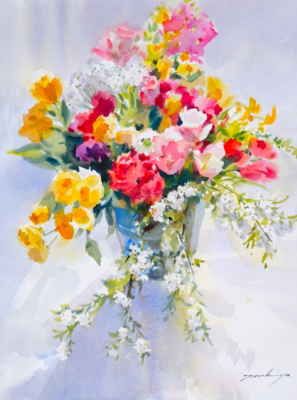 小野月世の透明水彩で花を描く | 横浜教室 | 朝日カルチャーセンター