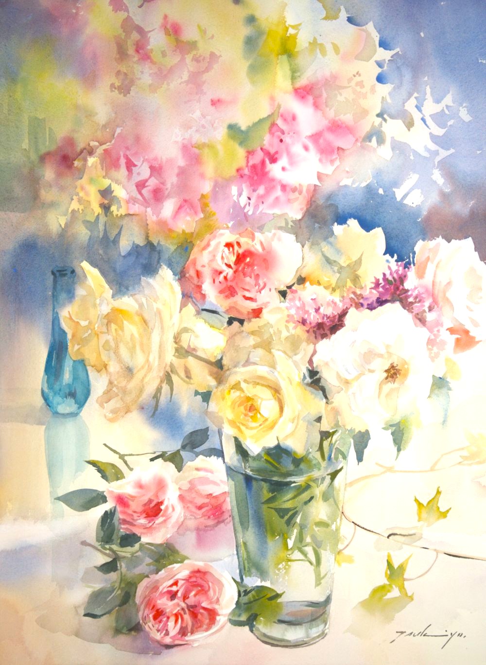 小野月世の透明水彩で花を描く | 横浜教室 | 朝日カルチャーセンター