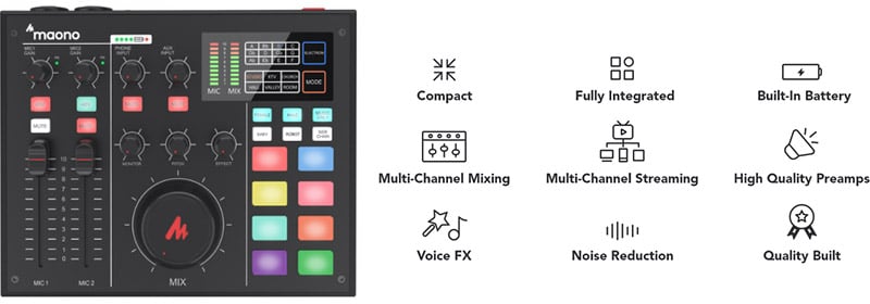 AU-AM100 | Maono オーディオインターフェース | 株式会社アスク