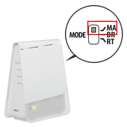 WX1800HPをメッシュ機能を使わないWi-Fi（無線）中継機にして、弊社製