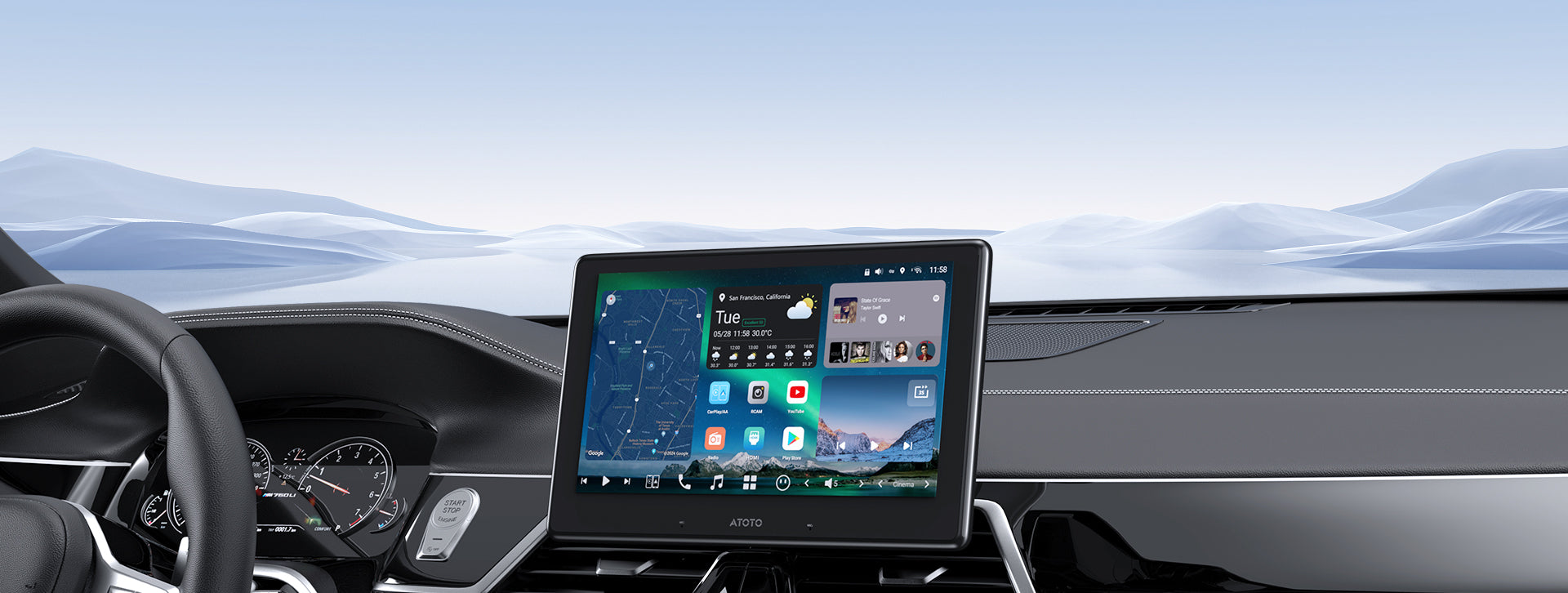 ATOTO カーナビ 、ディスプレイオーディオ、車載モニター、ワイヤレス