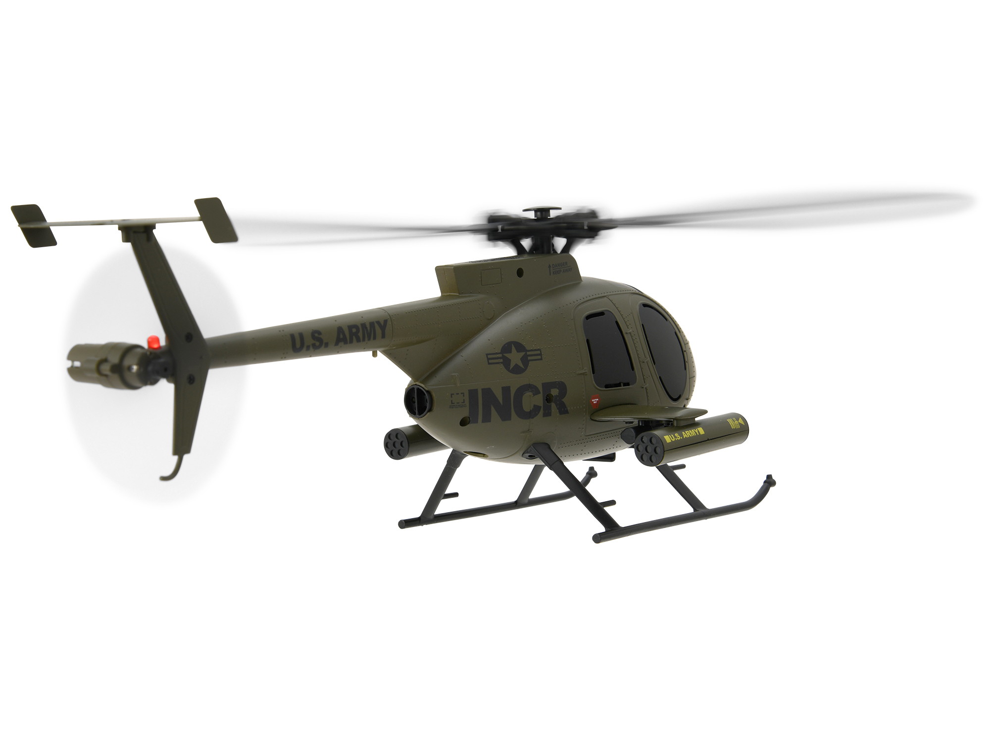 ミリタリーファン必見！100g未満の精密ディティール電動RCヘリ 「MD500