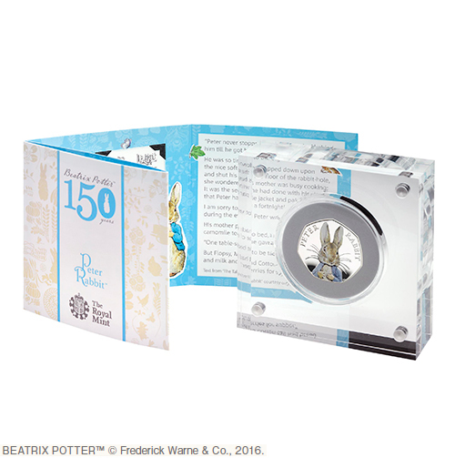 英国初！ ピーターラビットがカラーで描かれた公式記念硬貨