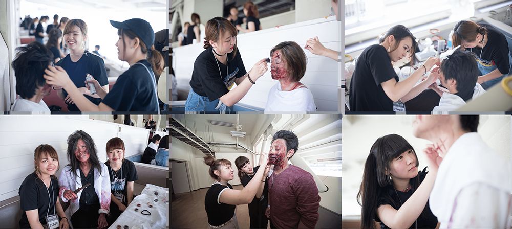 大井競馬場にゾンビ大量出没!! 大人気ゲーム「バイオハザード」 ファン