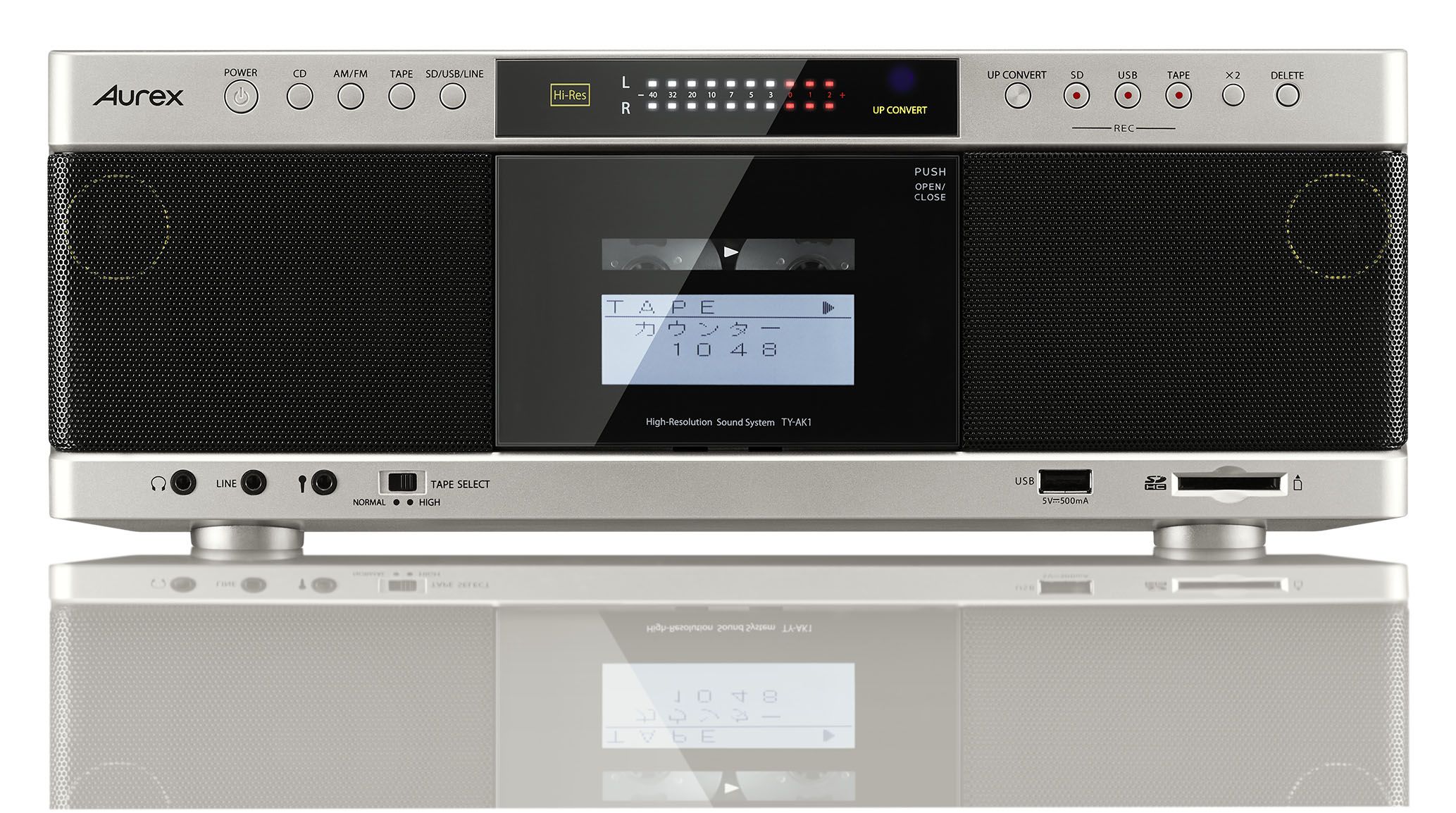 カセットでもハイレゾ相当の音質を再現できる、 CDラジオカセット