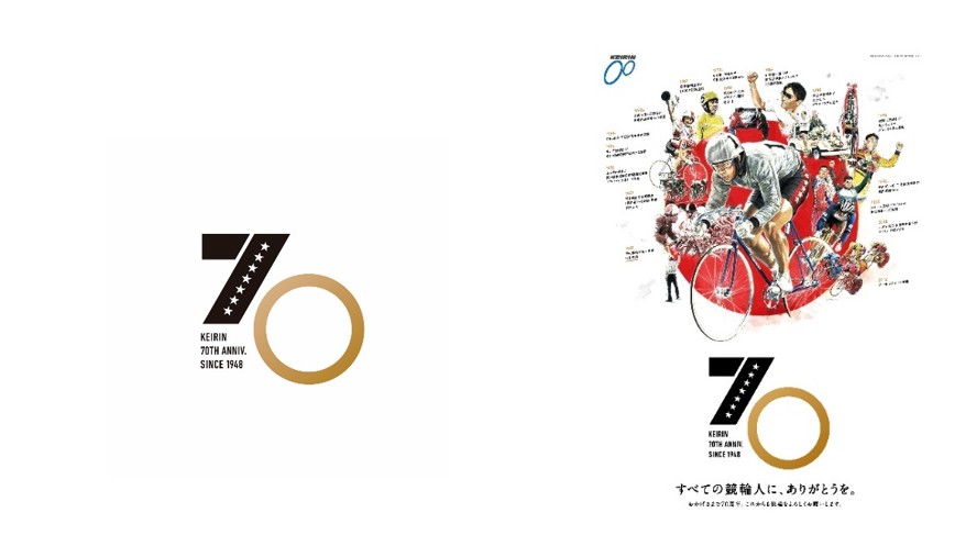 競輪70周年記念プロジェクト始動。 オリジナルクオカードや選手カード
