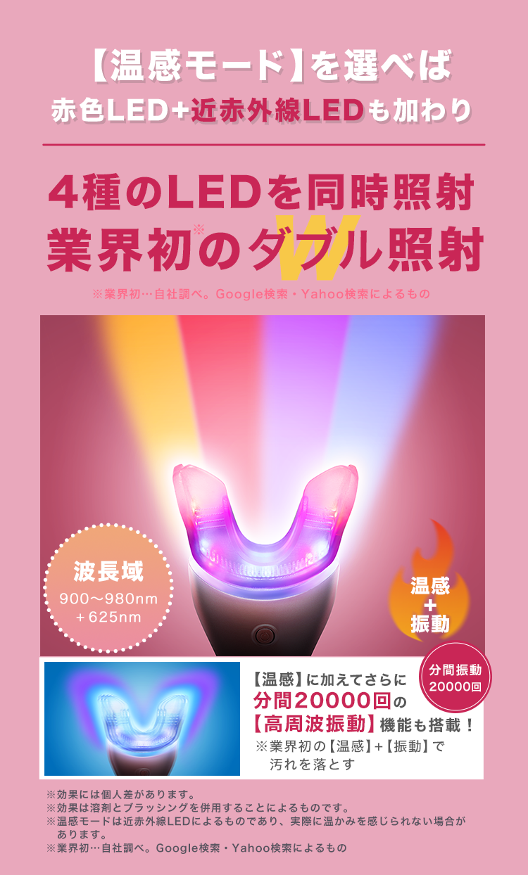 業務用パワーの家庭用ホワイトニング器、9/30新発売！ 歯科医開発で