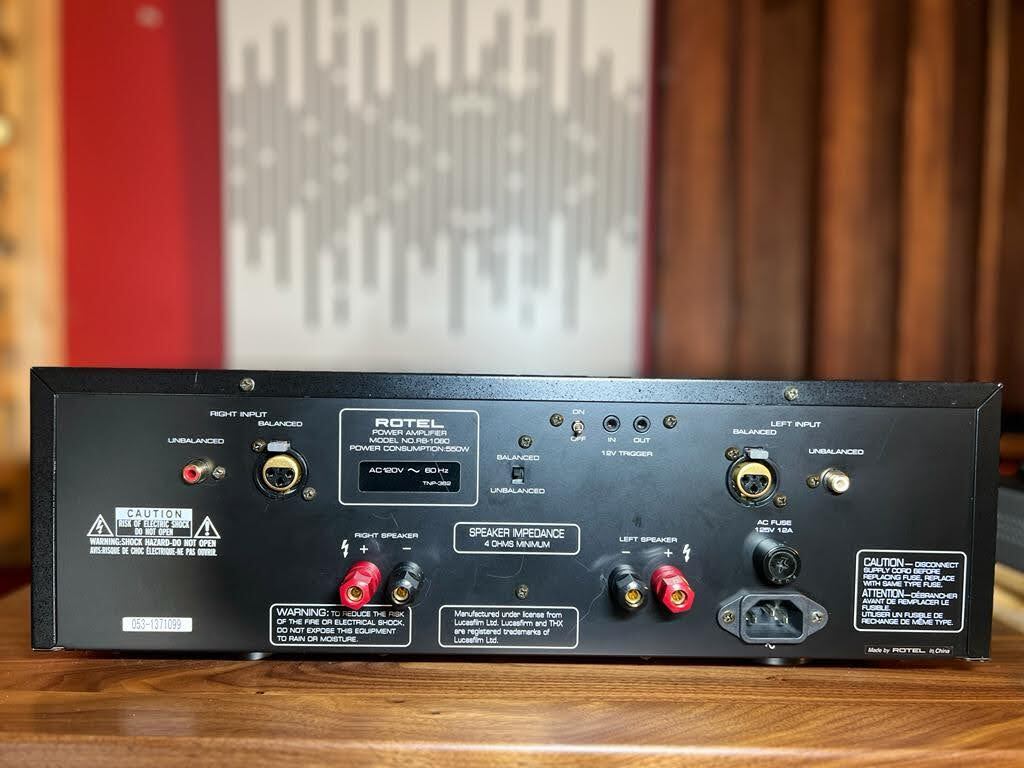 Rotel RB-1080 Power Amplifier Ultra THX Certified 200 watts a