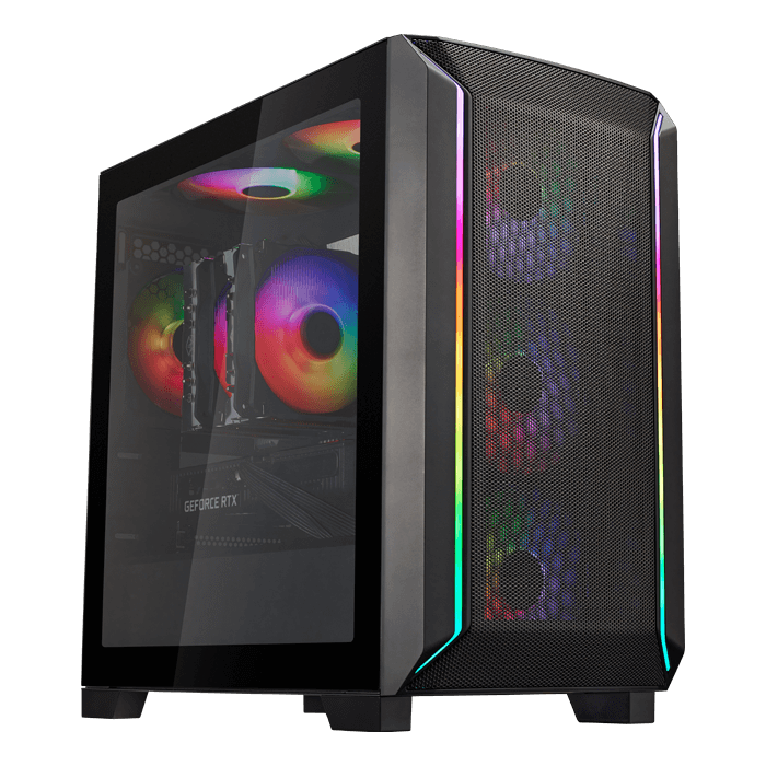 Black Gaming PC - AMD Ryzen™ 7, NVIDIA GeForce RTX 5060 Ti, 16GB