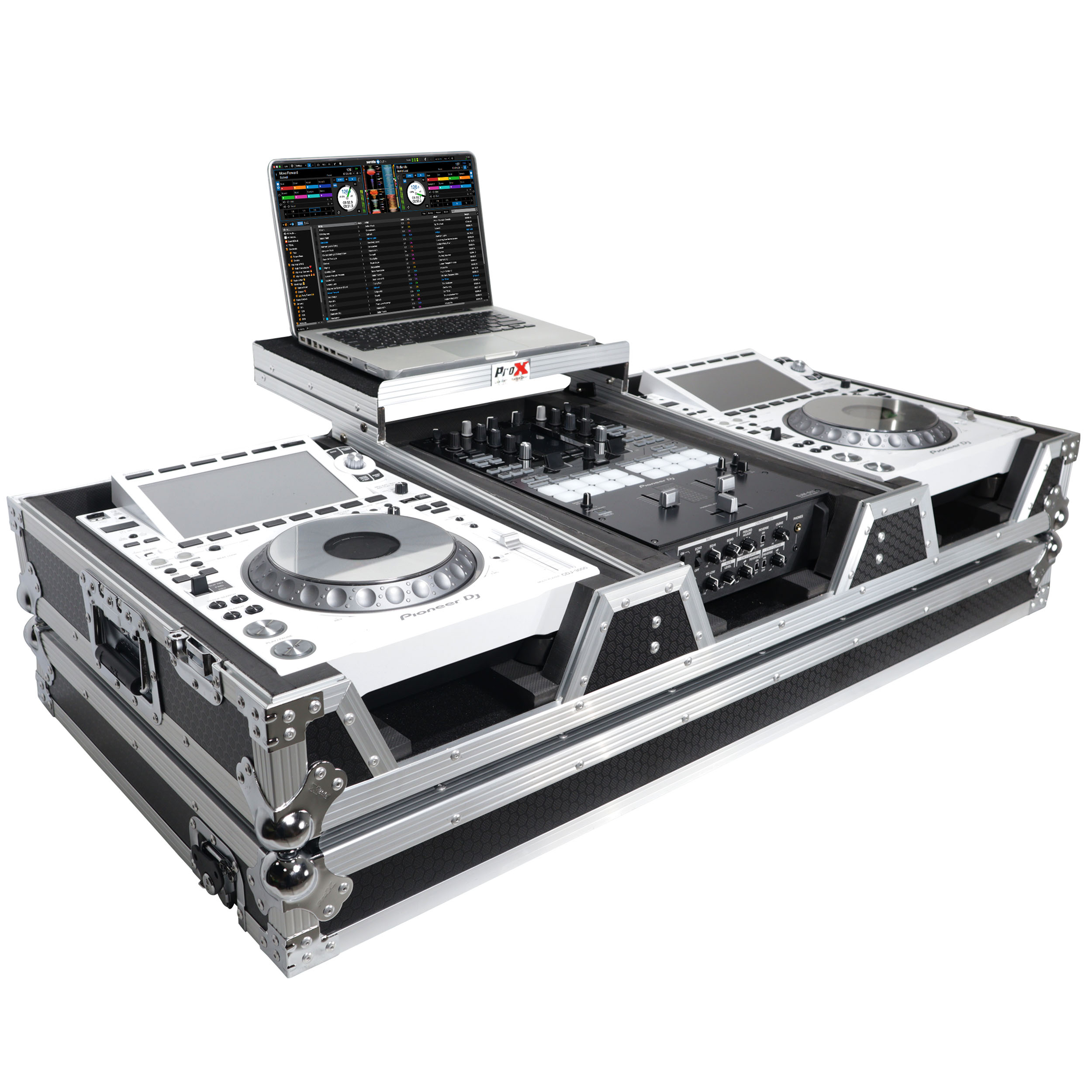 ProX XS-CDM3000WLT DJ Coffin for DJM-900NXS2 & 2 CDJ-3000
