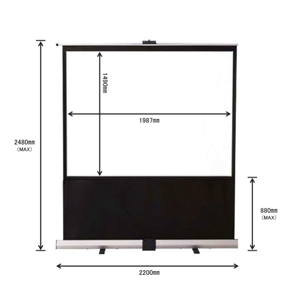 100インチロールアップスクリーン（RS-100）の製品詳細｜映像音響