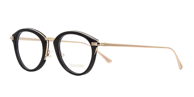 トムフォード TOM FORD ボストン ブラック＆ゴールド TF5497-001-48