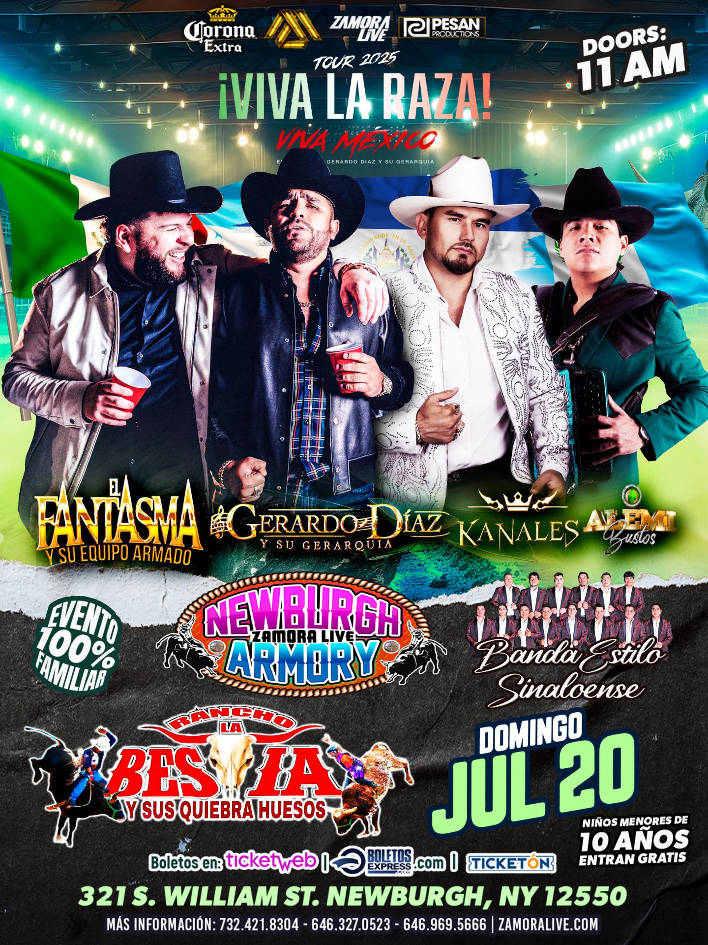 EL FANTASMA Y GERARDO DÍAZ & SU GERARQUIA • KANALES • ALEMI BUSTOS