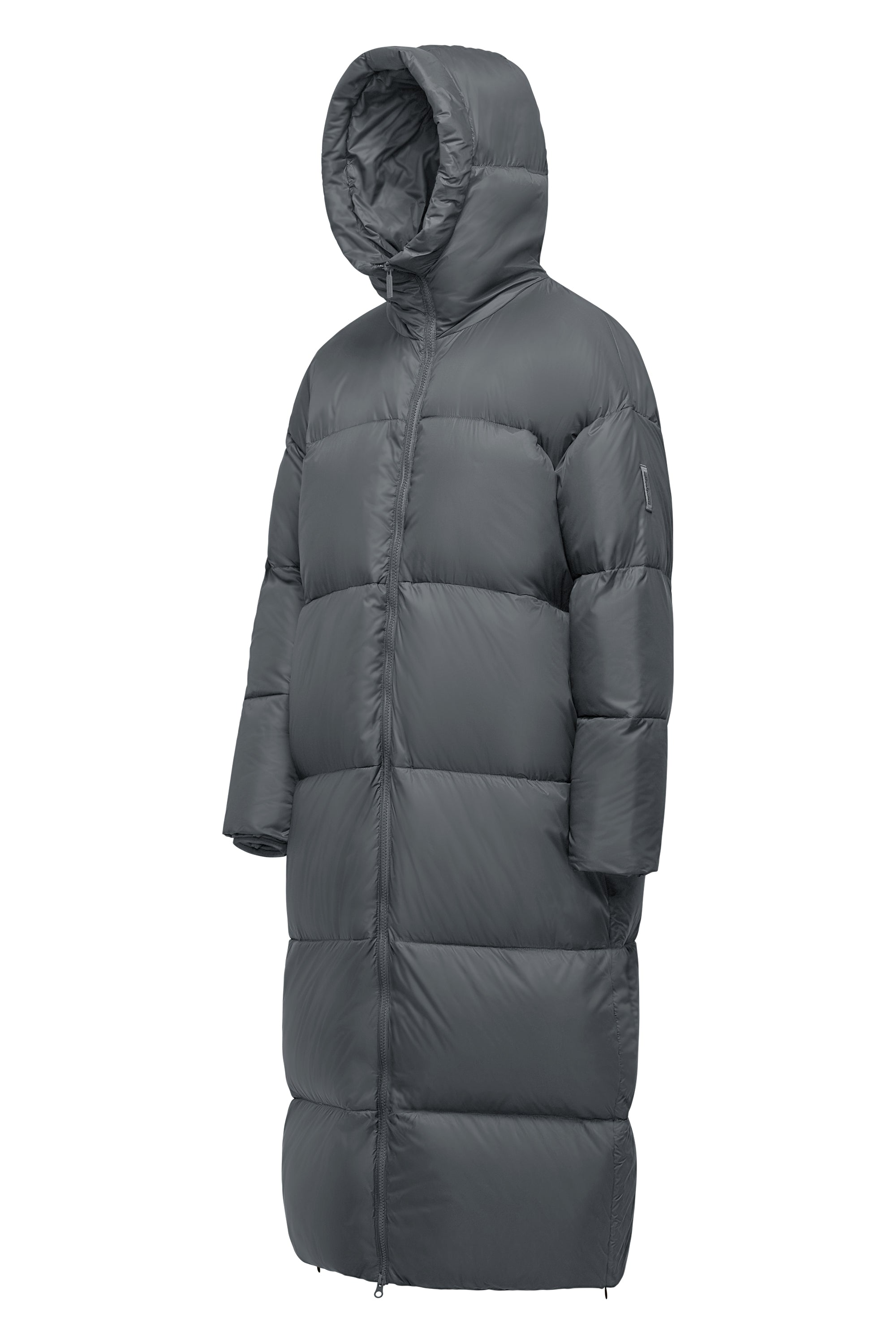 Anvers Long Jacket - Over Down Jacket in Recycled Nylon | Bomboogie