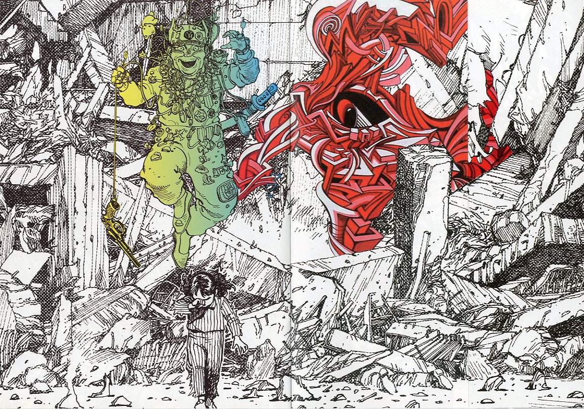 コム デ ギャルソン× 大友克洋 DM #23 / 画：大友克洋 | 小宮山書店