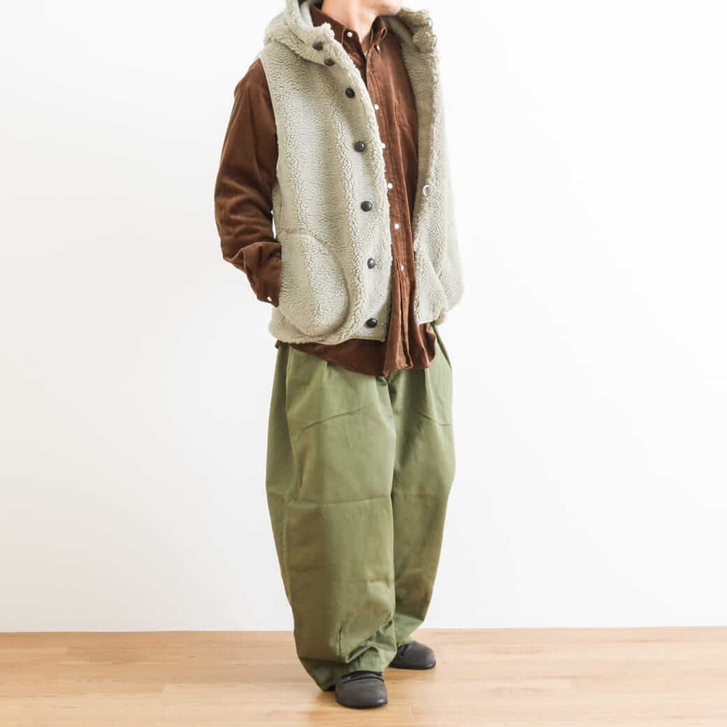 GYMPHLEX ジムフレックス くるみボタン くるみボタン ボア フード