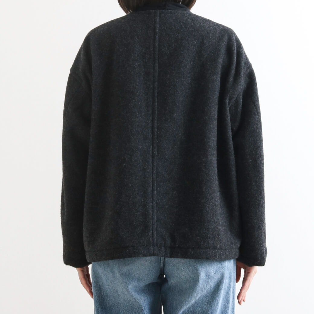 DANTON ダントン SINGLE WOOL PILE V NECK JACKET｜BORN FREE ONLINE SHOP