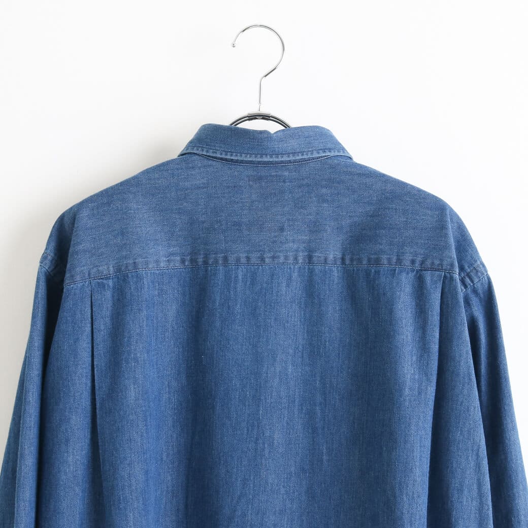 DANTON ダントン デニム ダンガリー ボタンダウン シャツ ドレス｜BORN