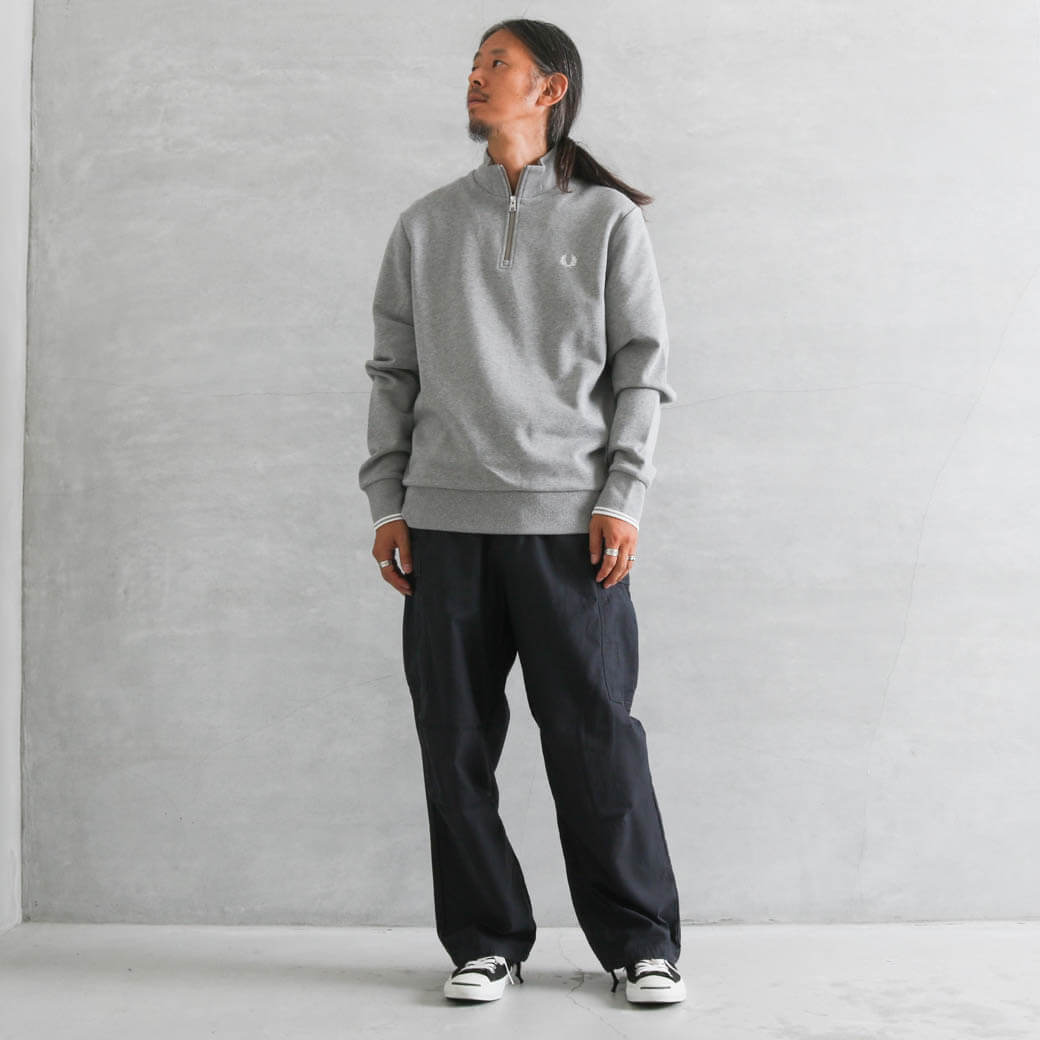 FRED PERRY フレッドペリー Half Zip Sweatshirt｜BORN FREE ONLINE SHOP