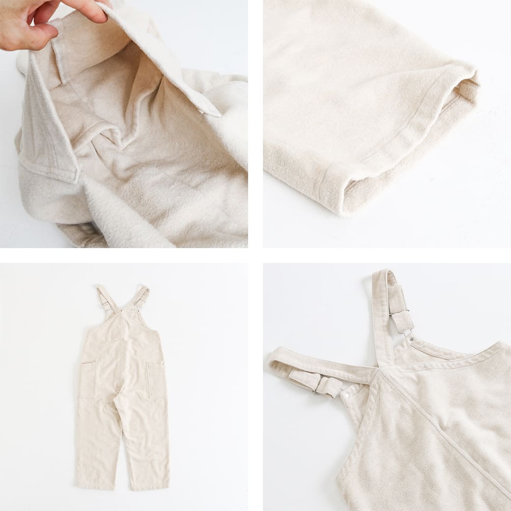 HARVESTY ハーベスティ コットンメルトン オーバーオール｜BORN FREE