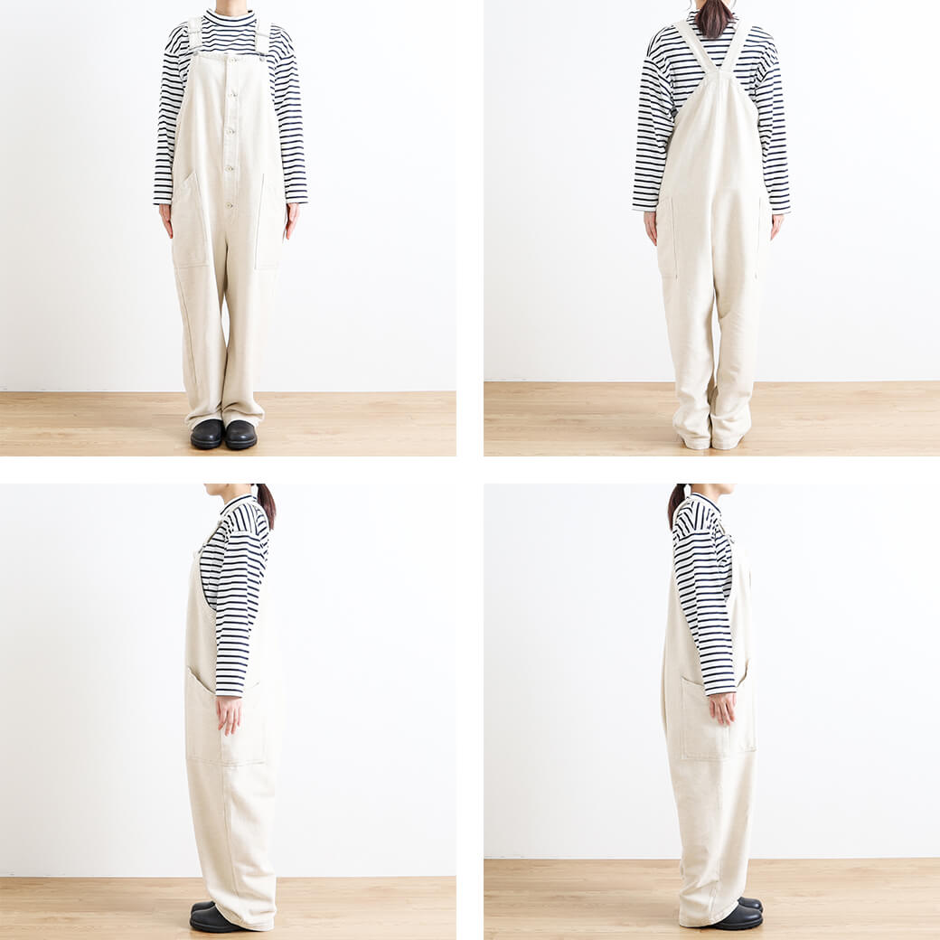 HARVESTY ハーベスティ コットンメルトン オーバーオール｜BORN FREE