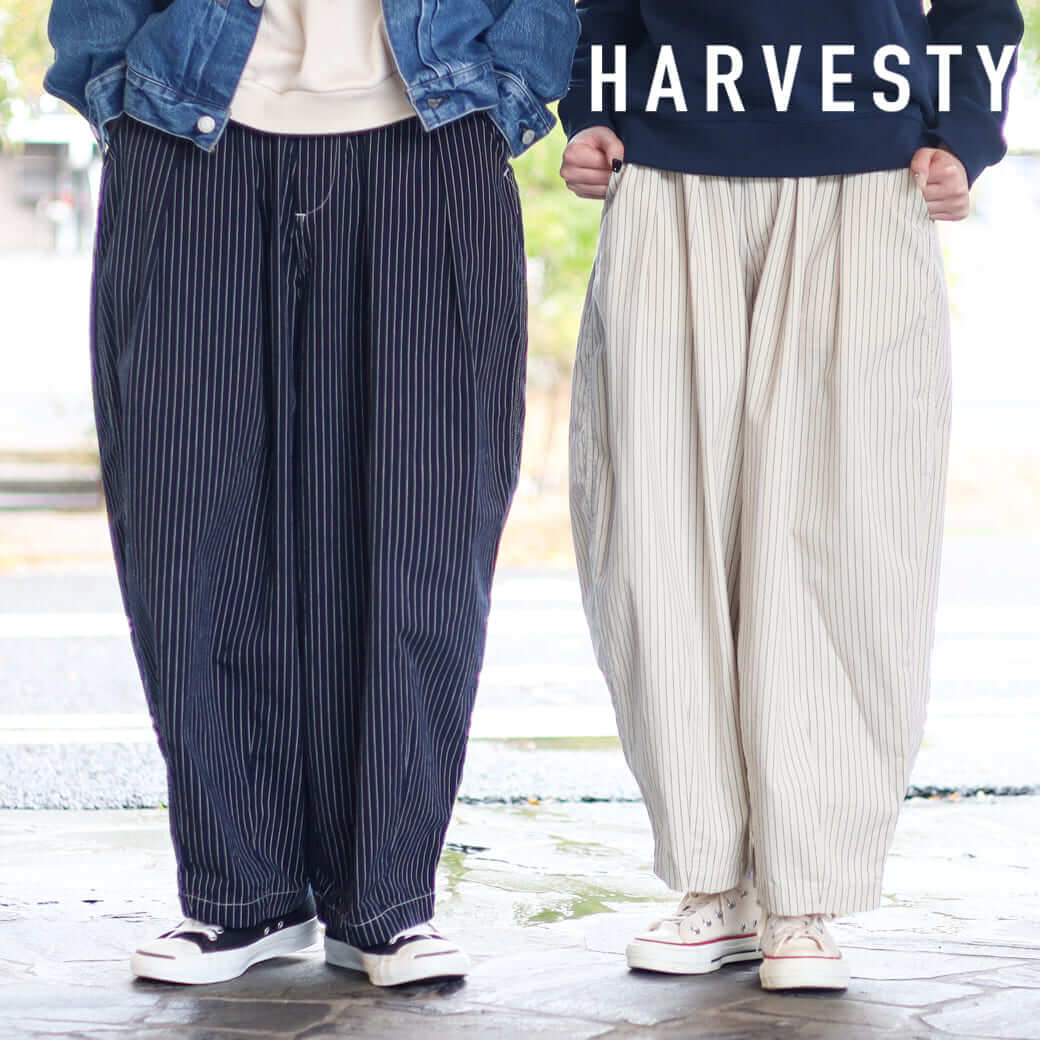 HARVESTY ハーベスティ ペンシル ストライプ サーカスパンツ｜BORN