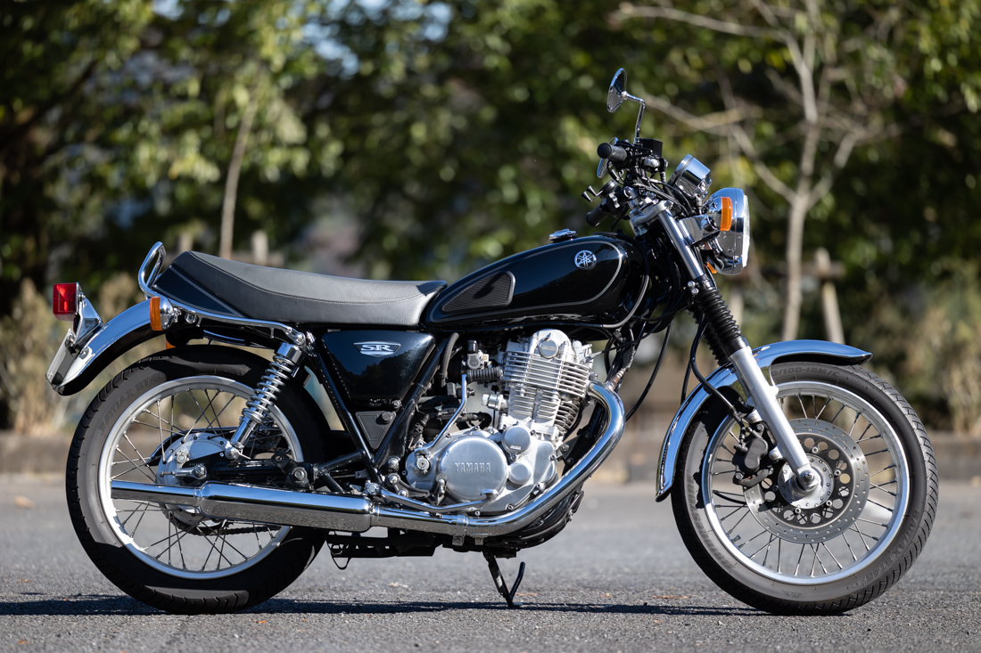 SR400のマフラーを車検対応スリップオン キャブトンタイプマフラーに