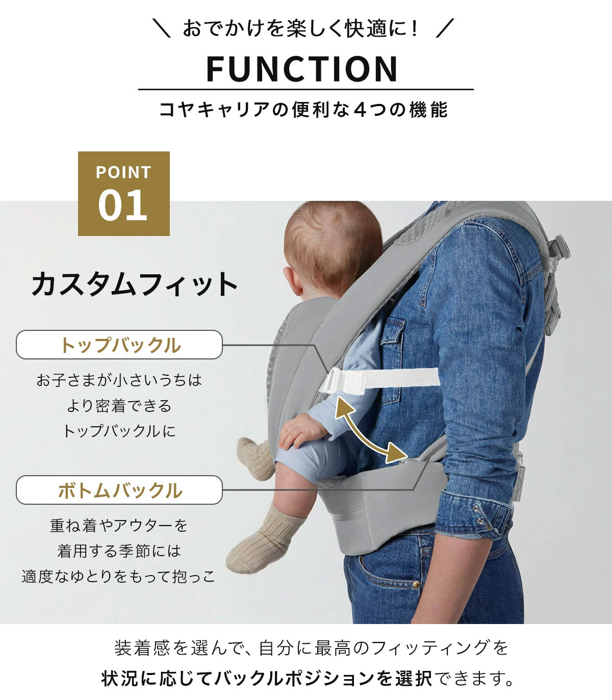 cybex コヤ / キャリア / サンダーグレー