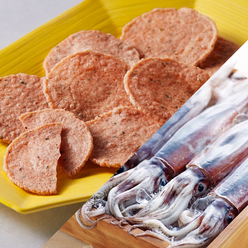 大阪いか天 20枚入: ご当地じまん海鮮煎餅｜坂角総本舖（えびせんべい