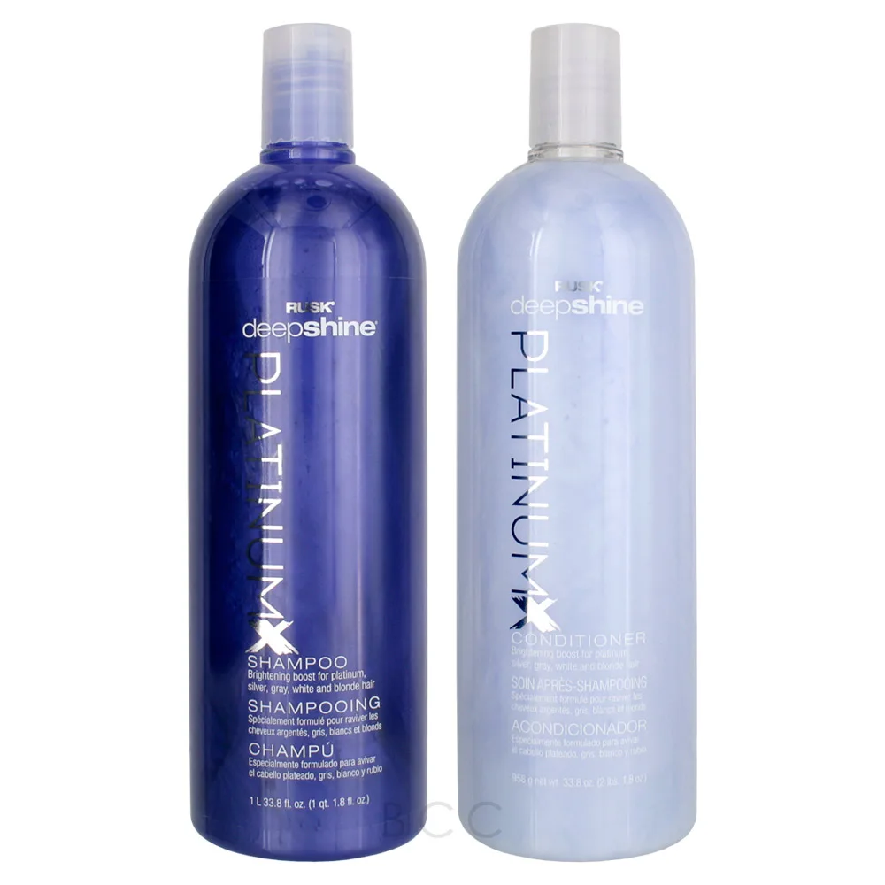 Rusk Deepshine PlatinumX Shampoo & Conditioner Set | Beauty Care