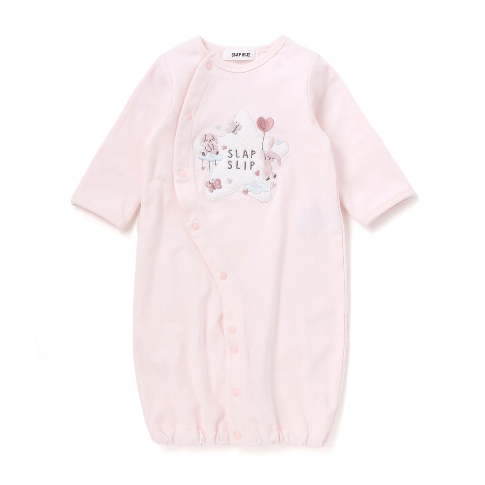 アニマルクマウサギ恐竜お星さまパッチ2WAYオールベビー(50~70cm)(ﾜﾝ