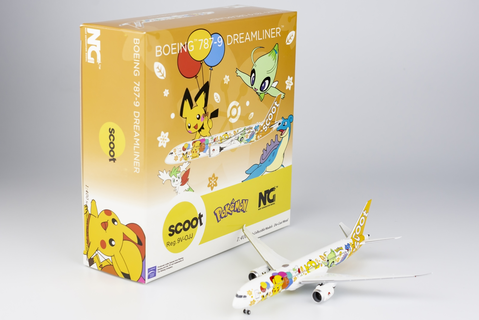 NG Models 1:400 Scoot Airlines 9V-OJJ Boeing 787-9 - Bedfordshire