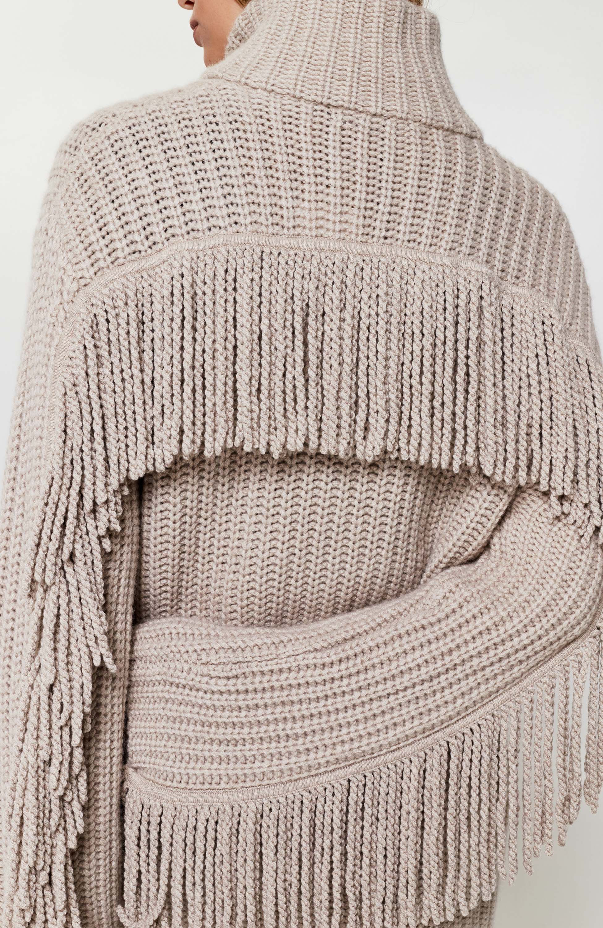 Fringed Cardigan for Women LISA YANG - Shop Online at BEIGE | BROWN