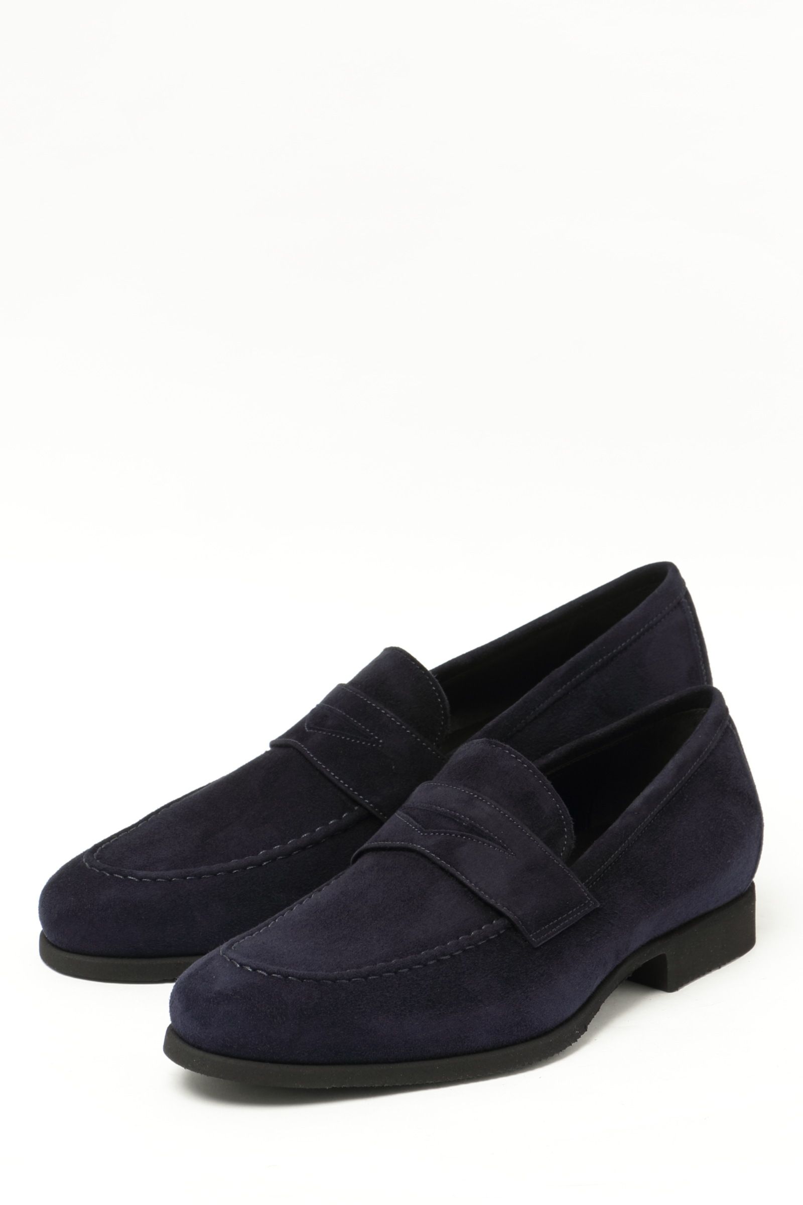 FERRANTE - 【ISEO/ラバーソール】スエード コインローファー