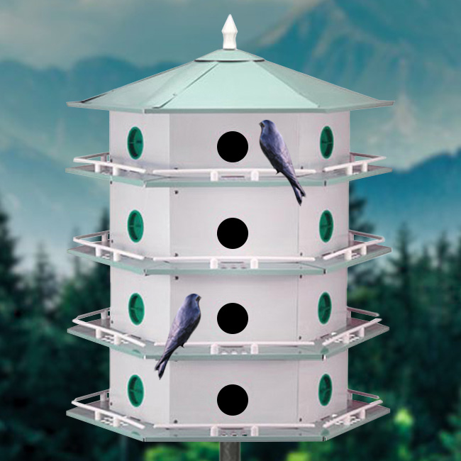 Heath 12-Room Deluxe Purple Martin House Package at BestNest.com