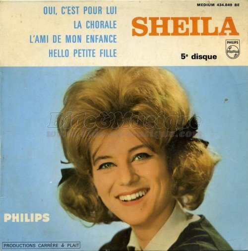Hello petite fille (par Sheila) - fiche chanson - B&M