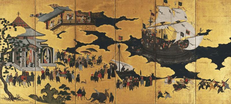 南蛮屏風図｜狩野内膳が描いた「南蛮屏風図」の真実