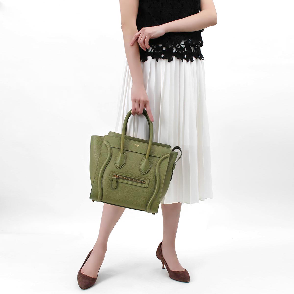 セリーヌ トートバッグ バッグ レディース ラゲージ マイクロ ライト