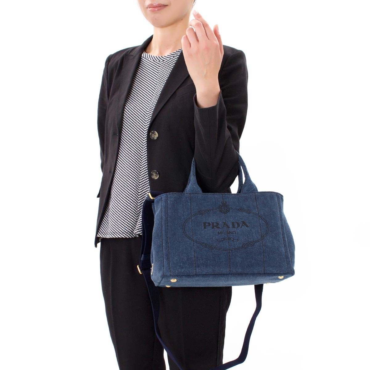 プラダ トートバッグ/ショルダーバッグ バッグ レディース カナパ 三角