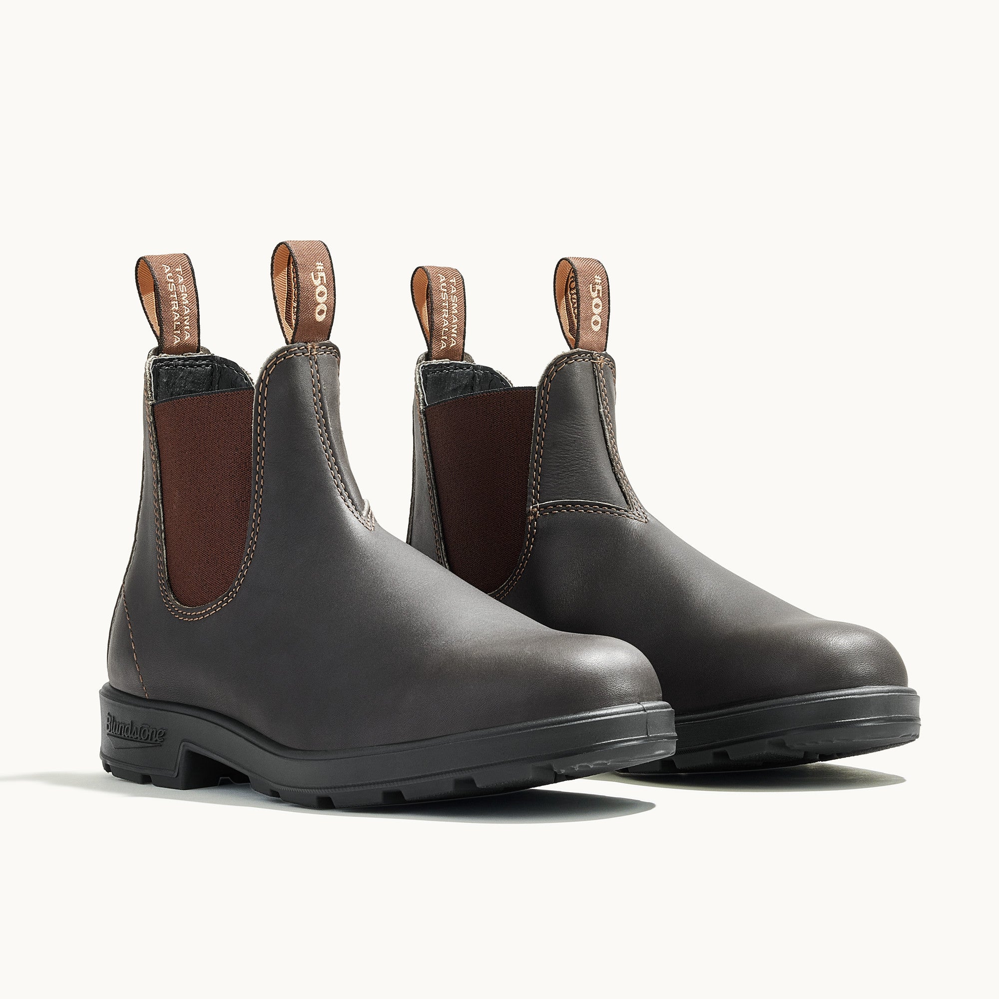 Stout Brown Premium Leather Chelsea Boots, Men's Originals 500