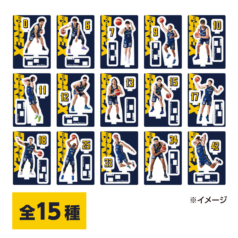 2025-26 選手miniアクリルスタンド（ランダム5枚セット）｜宇都宮