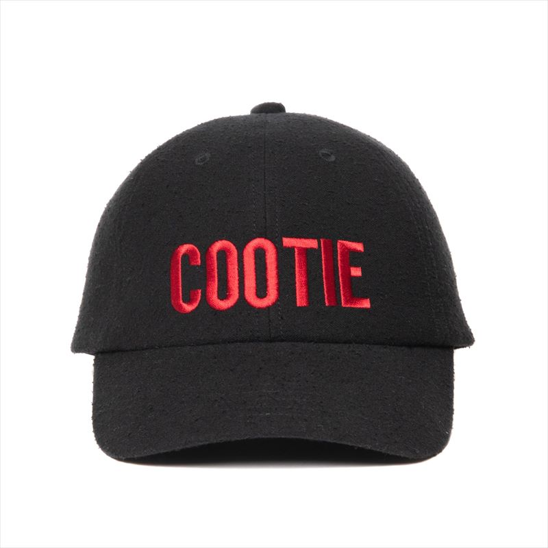 COOTIE PRODUCTIONS Silk Nep 6 Panel Cap (Black/Red)
