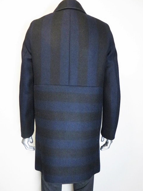 N°21 ヌメロヴェントゥーノ コート ストライプ ボーダー ネイビー