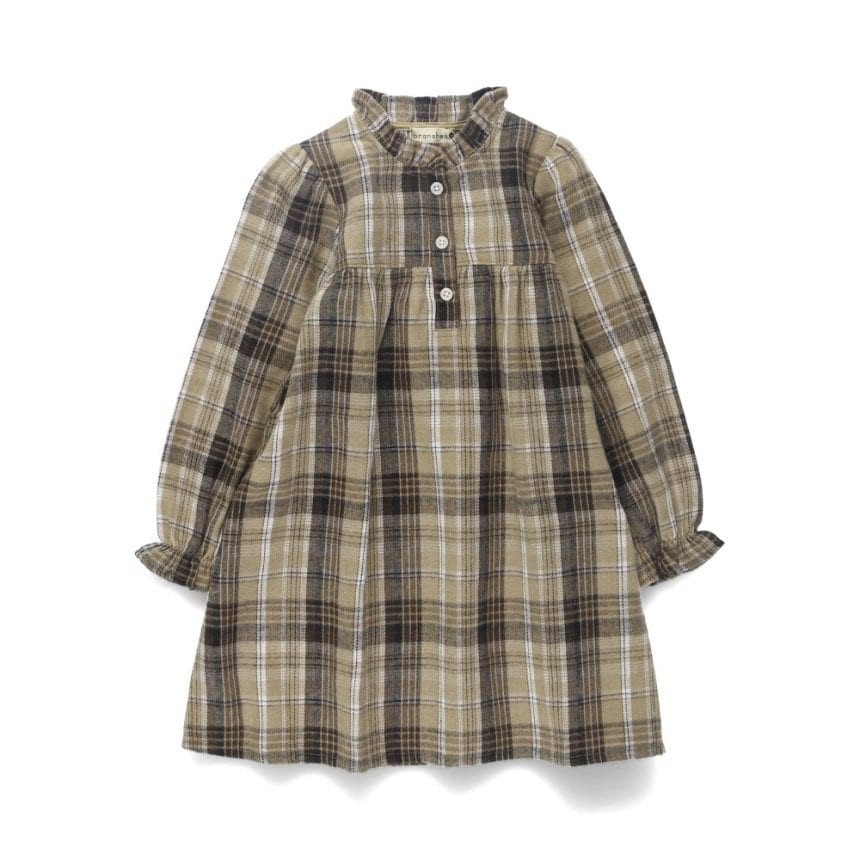チェック柄胸切替ワンピース 2025秋冬 ｜子供服&ベビー服 ブランシェス